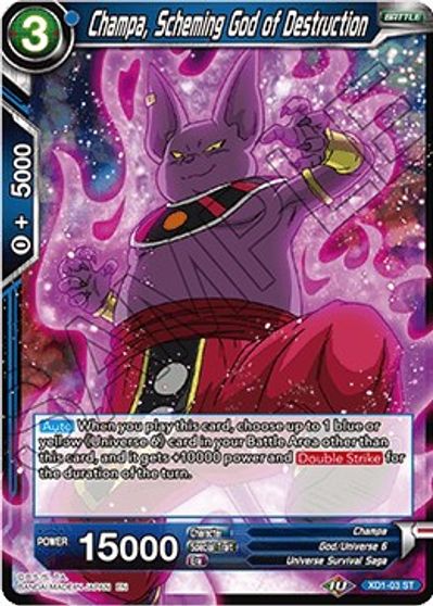 Champa, Scheming God of Destruction