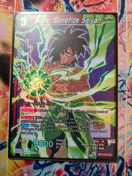 Broly, Bonafide Saiyan Pre-Release