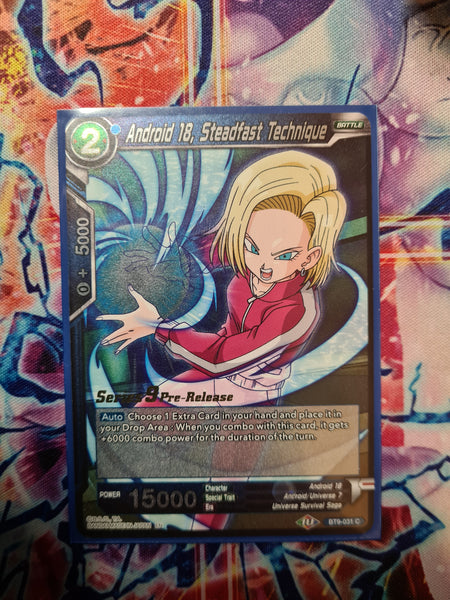 Android 18, Steadfast Technique Pre-Release